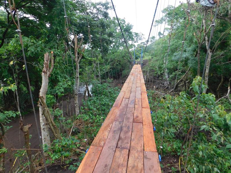 El Zarzal Nicaragua suspension footbridge construction – photo gallery 11