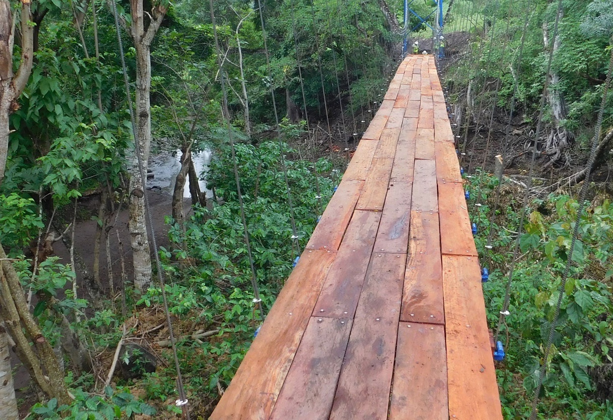 El Zarzal Nicaragua suspension footbridge construction – photo gallery 11
